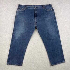 Vintage Levis Jeans Mens 52x32 (Fits 52x29) Blue Button Fly 501xx Made in USA